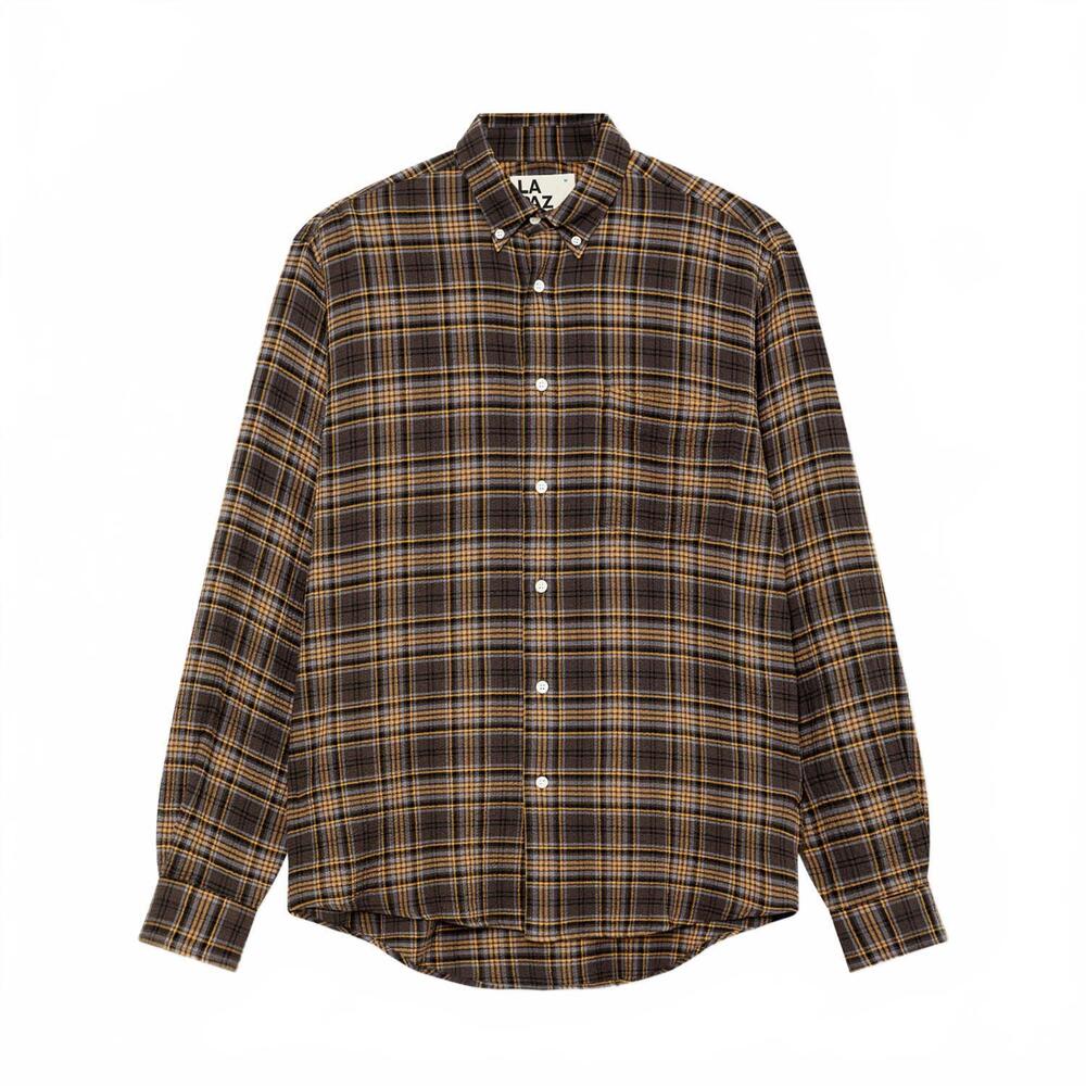 NEW LA PAZ men's bastos long sleeve shirt in brown